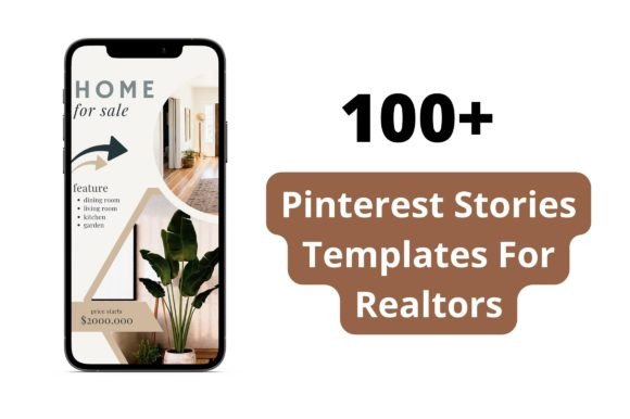 Editable Real Estate Pinterest Stories