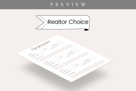 Mastering Client Presentations with a Premium Realtor Buyer Showing Sheet