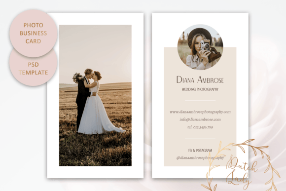 PSD Photo Business Card Template 002: A Professional and Customizable Design Solution