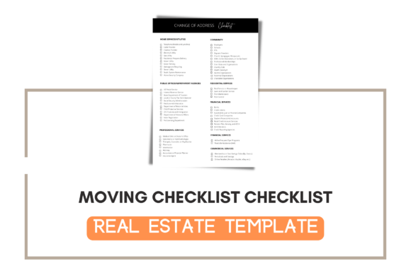 Real Estate Change of Address Checklist: Streamline Your Move with Professional Templates