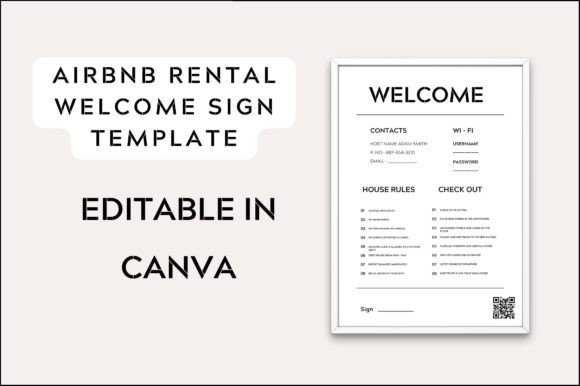 Rental Welcome Sign Airbnb Template: A Smart Tool for Modern Hosts