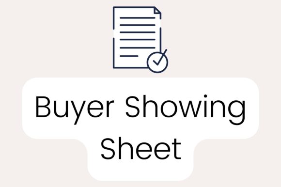 Streamlining Client Presentations with a Premium Buyer Showing Sheet