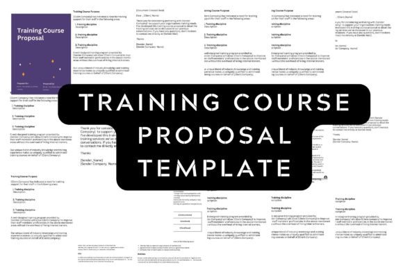 Training Course Proposal Template Canva